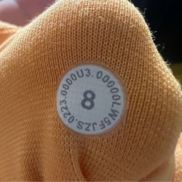 Lululemon Align High Rise Mango Dream Orange Ribbed Leggings Womens Size 8 - Picture 9 of 9